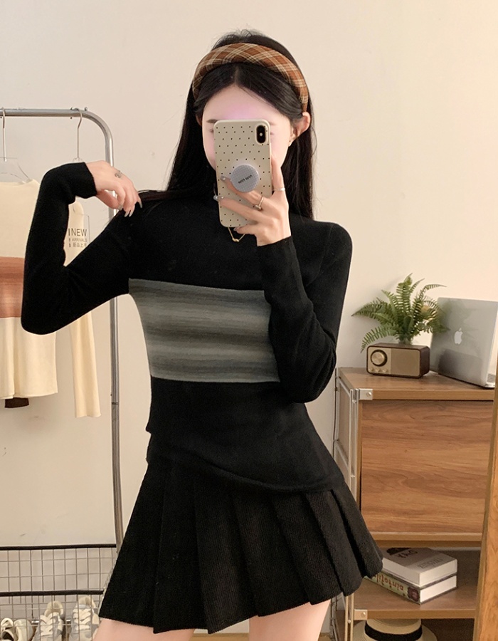 Wool half high collar autumn and winter supersoft sweater