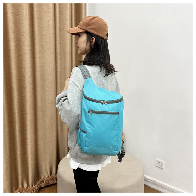 Portable waterproof backpack student colorful schoolbag