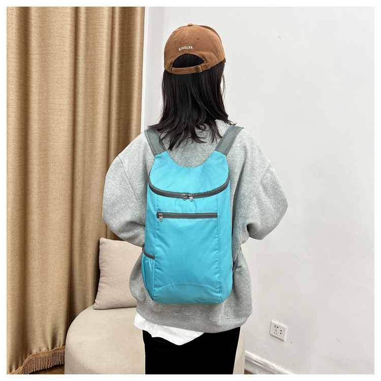 Portable waterproof backpack student colorful schoolbag