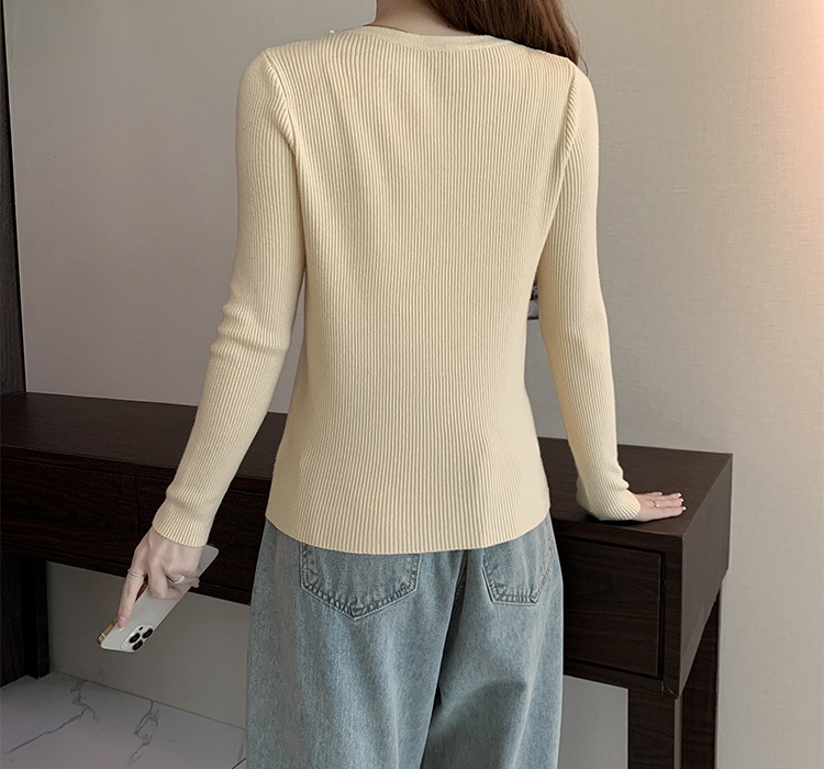 Autumn and winter knitted long sleeve chanelstyle sweater