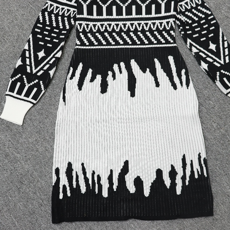 Western style sweater dress dress for women