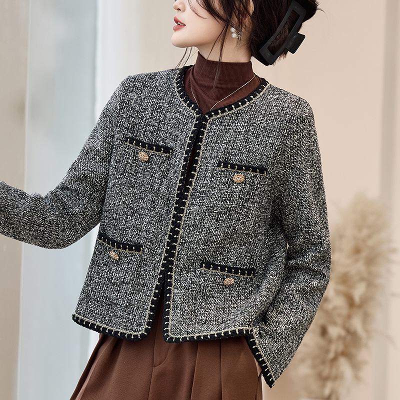 Spring and autumn jacket chanelstyle coat for women