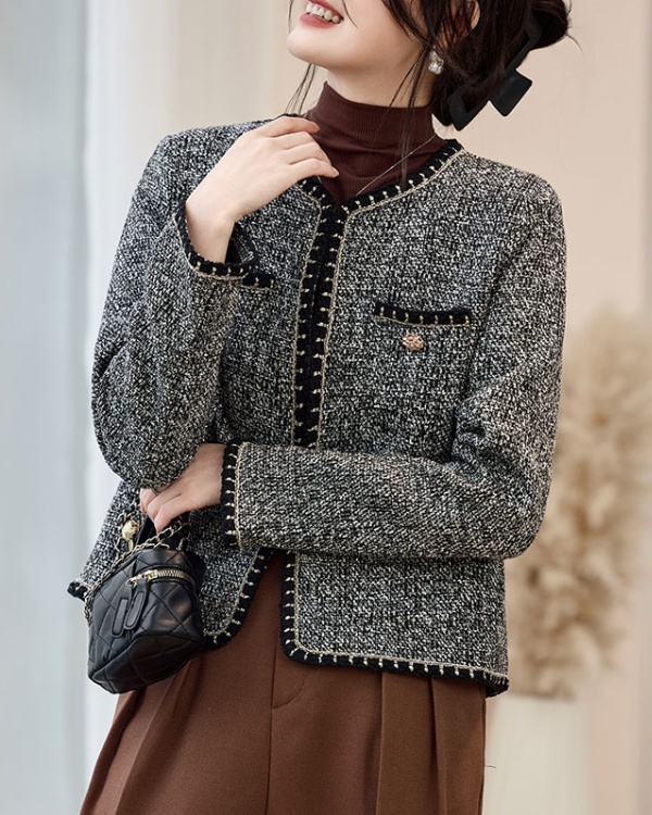 Spring and autumn jacket chanelstyle coat for women