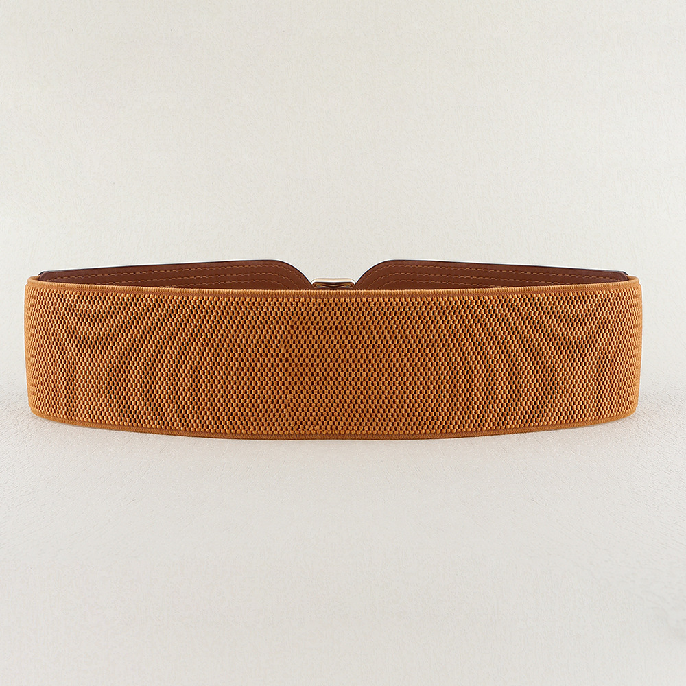 High elastic fashion black all-match elastic waist belt