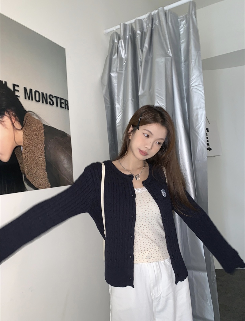 Knitted twist coat Korean style autumn tops