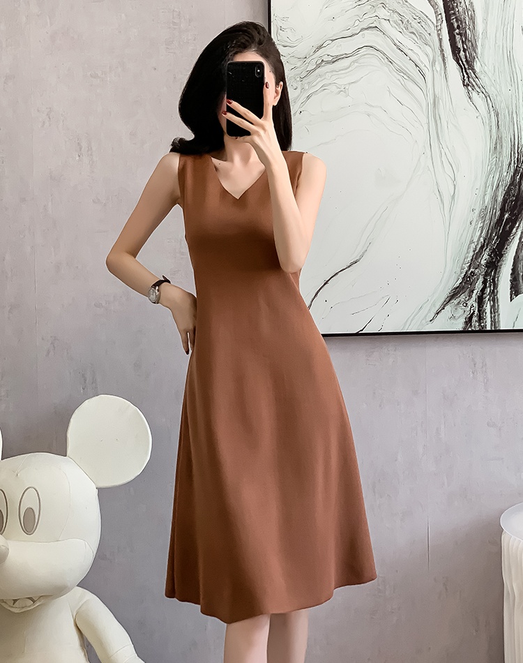 Chinese style sweater long dress 2pcs set for women