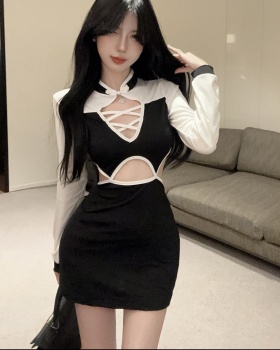 Long sleeve sexy fashion dress for women