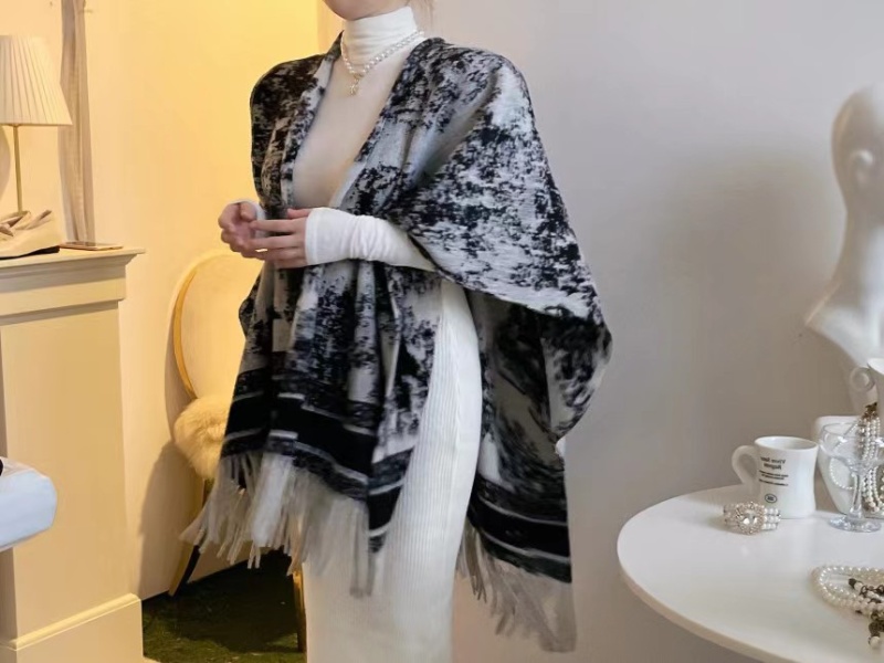 Ink retro shawl noble Korean style cloak