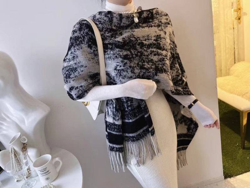 Ink retro shawl noble Korean style cloak