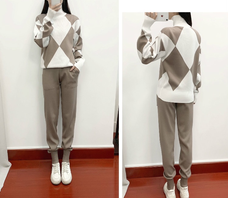 Casual fashion sweater 2pcs set for women