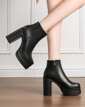 Fashion short boots thick high-heeled shoes