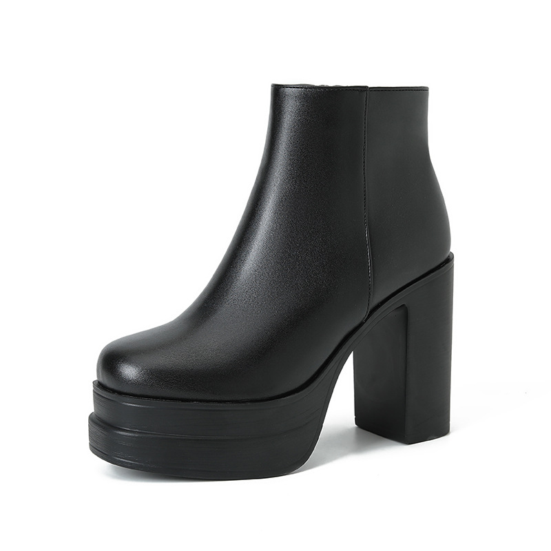 Fashion short boots thick high-heeled shoes