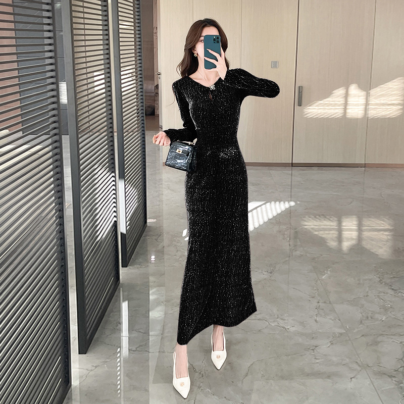 Liangsi package hip long dress autumn fashion dress