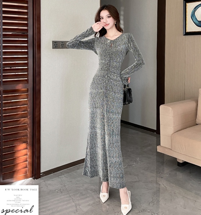 Liangsi package hip long dress autumn fashion dress