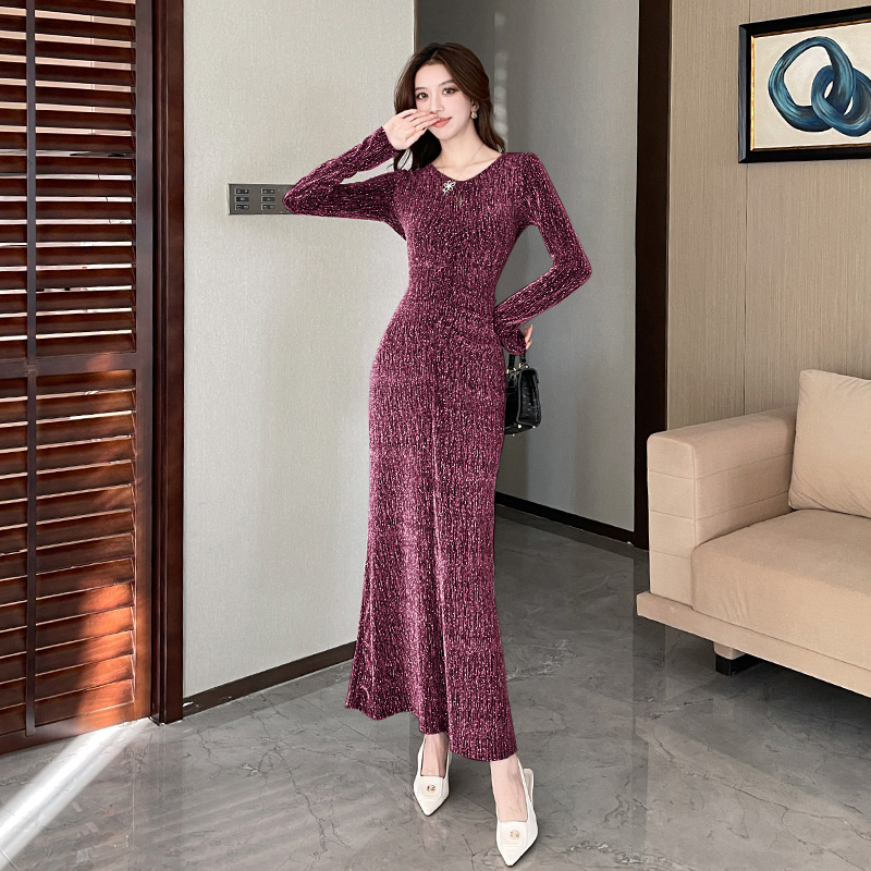 Liangsi package hip long dress autumn fashion dress