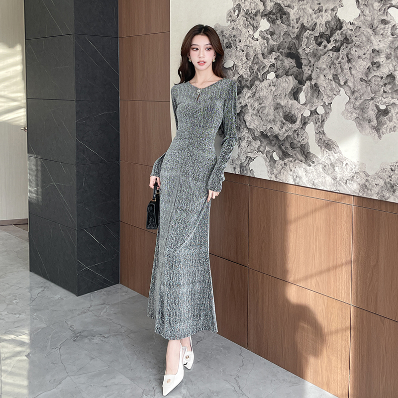 Liangsi package hip long dress autumn fashion dress