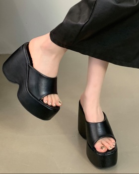 Summer thick crust slippers fashion platform for women