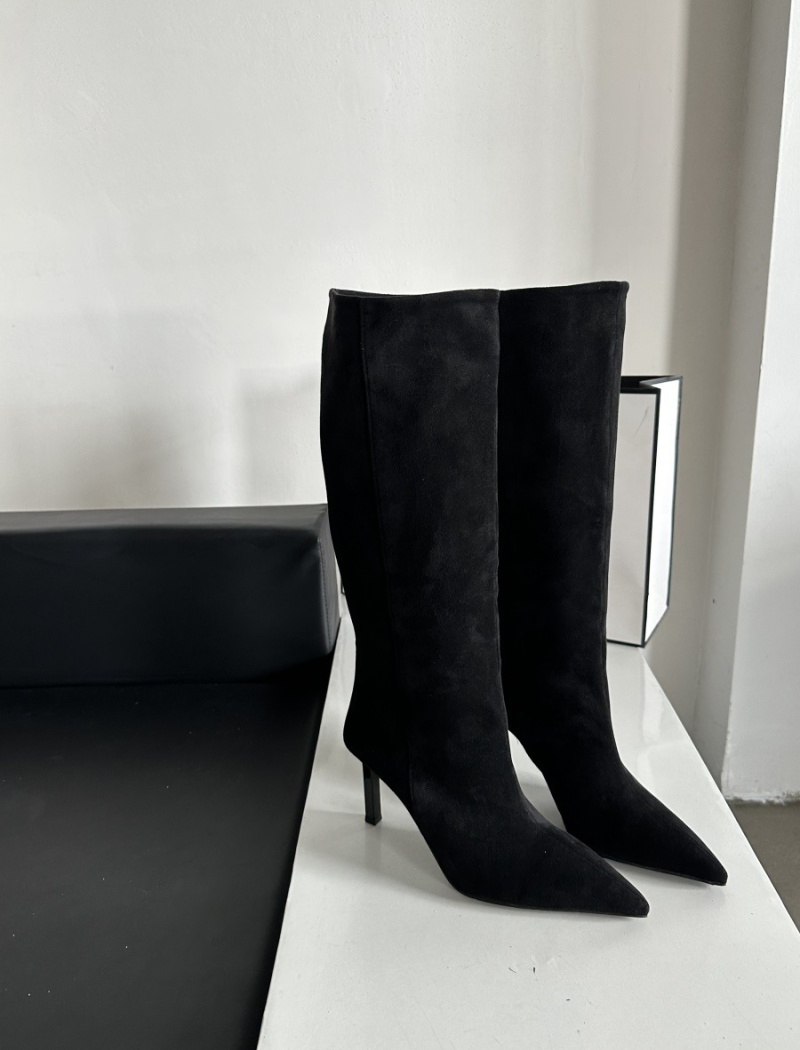 Fashion pointed thigh boots cat France style boots