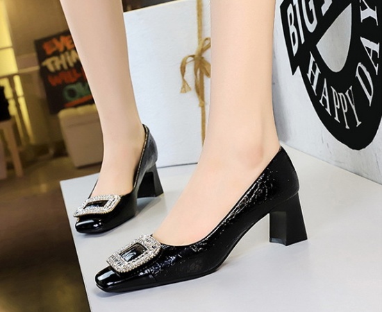 Banquet European style thick metal shoes for women