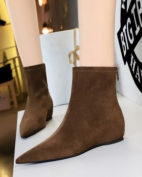 Simple slim short boots pointed women's boots