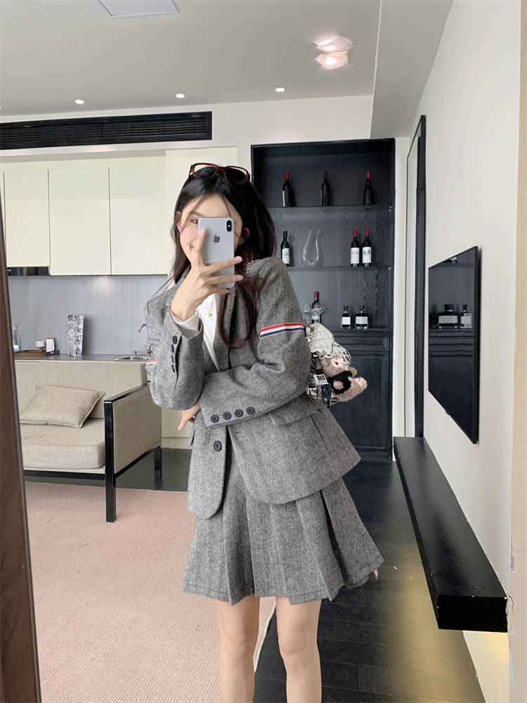 College style skirt business suit 2pcs set for women