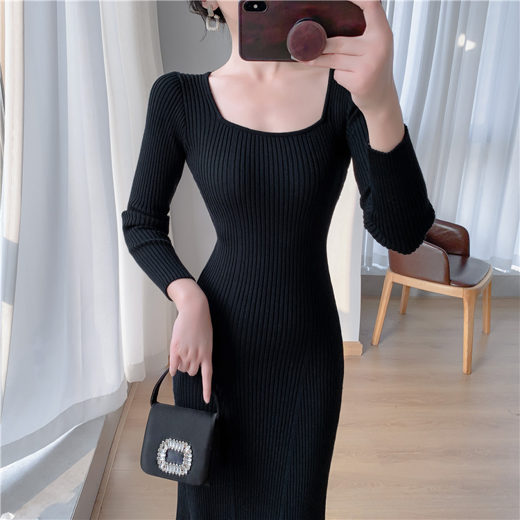 Exceed knee long sweater dress mermaid dress for women