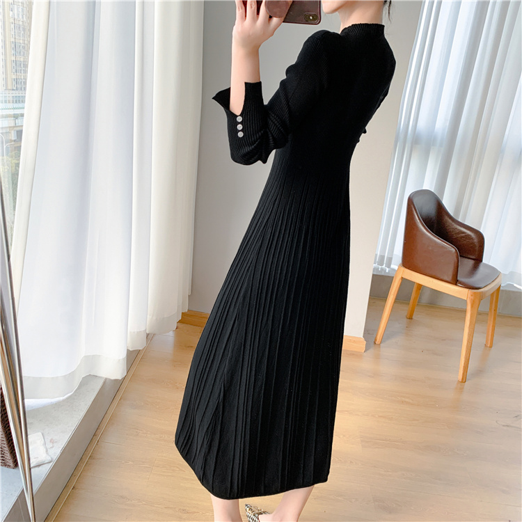 Slim autumn and winter temperament dress for women