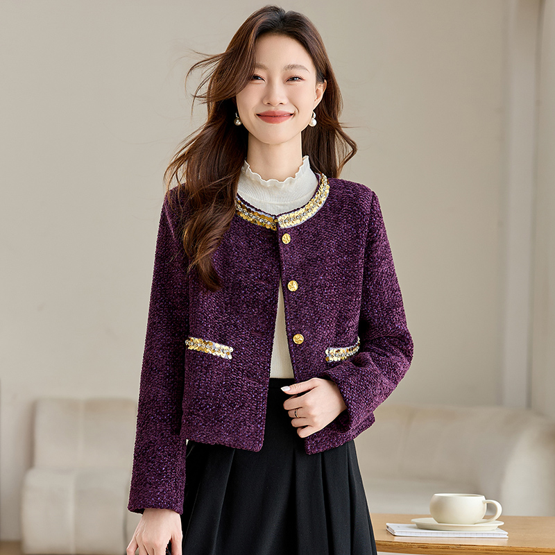 Short spring and autumn temperament slim ladies coat