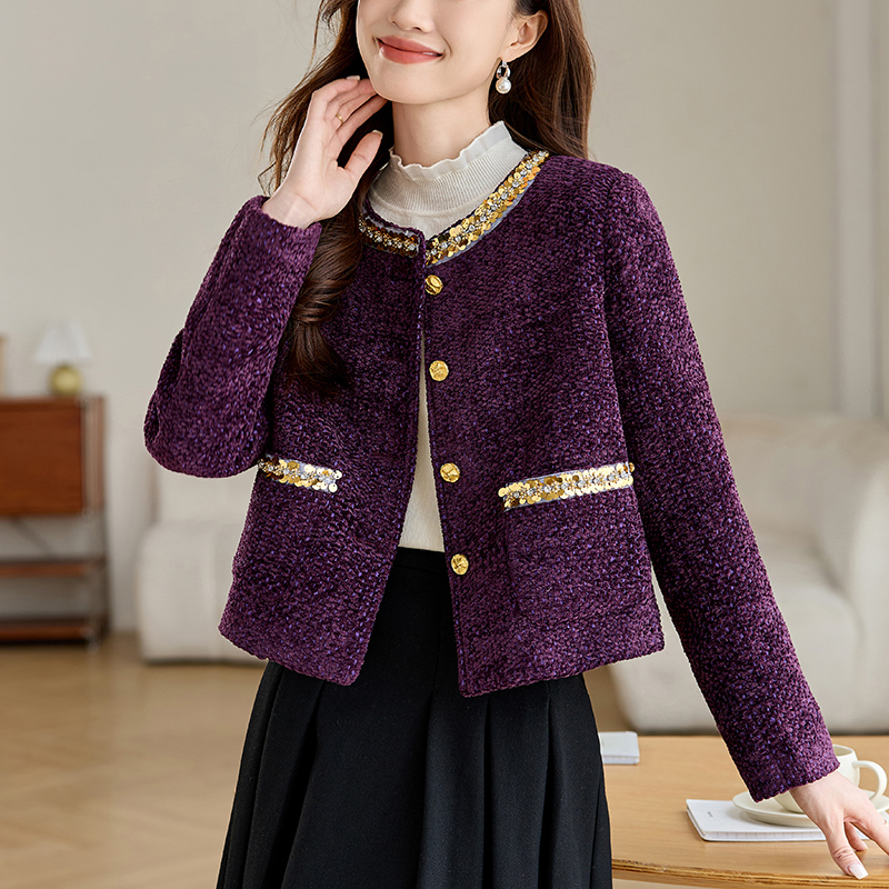 Short spring and autumn temperament slim ladies coat