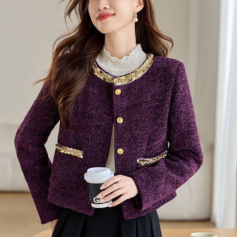 Short spring and autumn temperament slim ladies coat