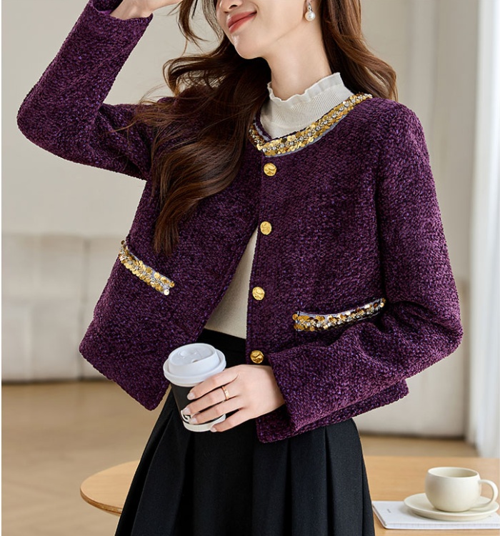 Short spring and autumn temperament slim ladies coat