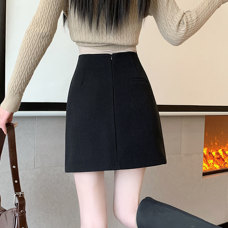 Thick Korean style short skirt package hip skirt