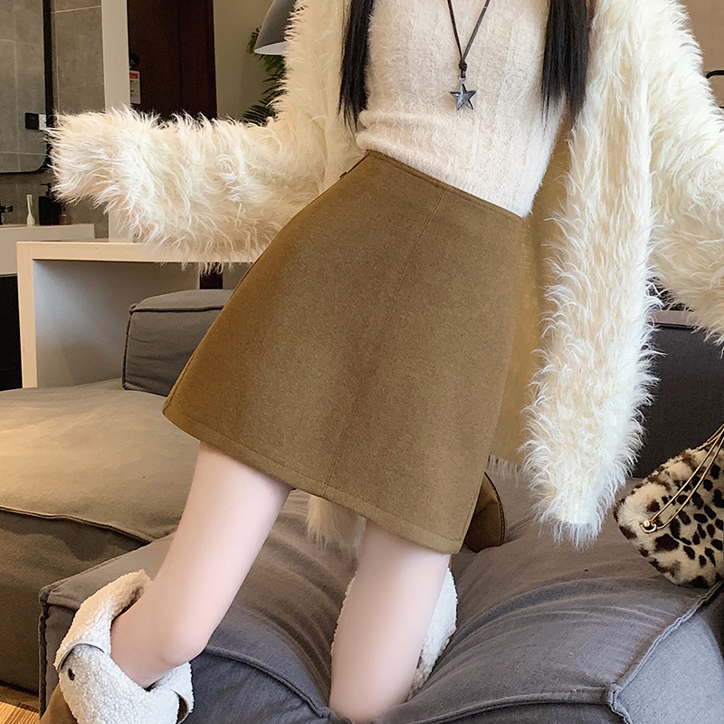 Thick Korean style short skirt package hip skirt