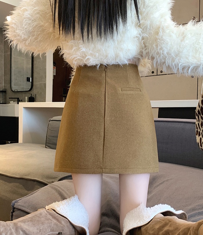 Thick Korean style short skirt package hip skirt