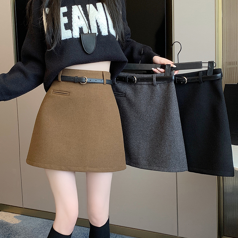 A-line slim spicegirl autumn and winter skirt