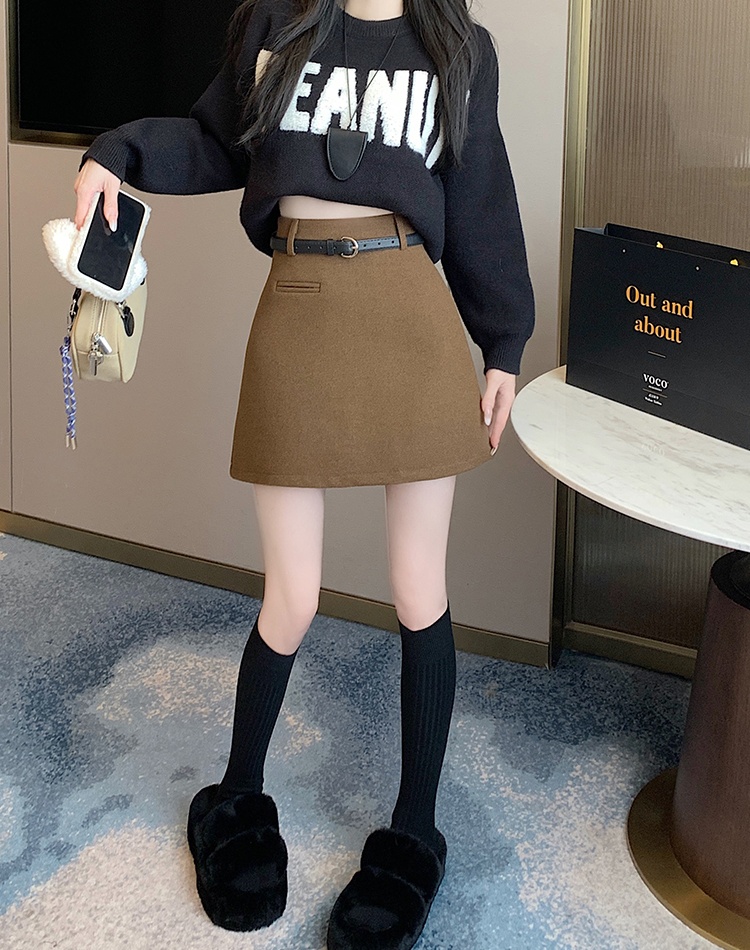 A-line slim spicegirl autumn and winter skirt