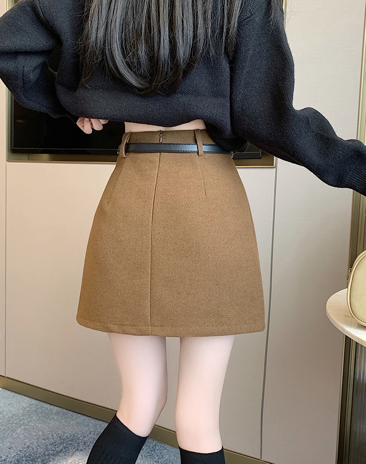 A-line slim spicegirl autumn and winter skirt