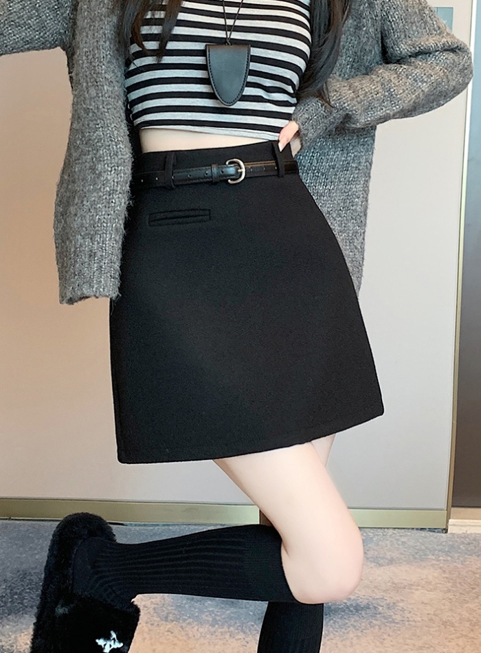 A-line slim spicegirl autumn and winter skirt