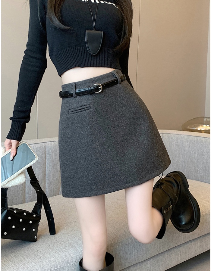 A-line slim spicegirl autumn and winter skirt