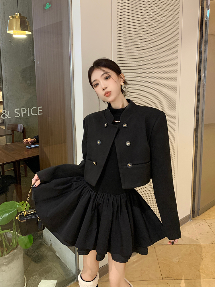 Autumn and winter tops jacket 2pcs set