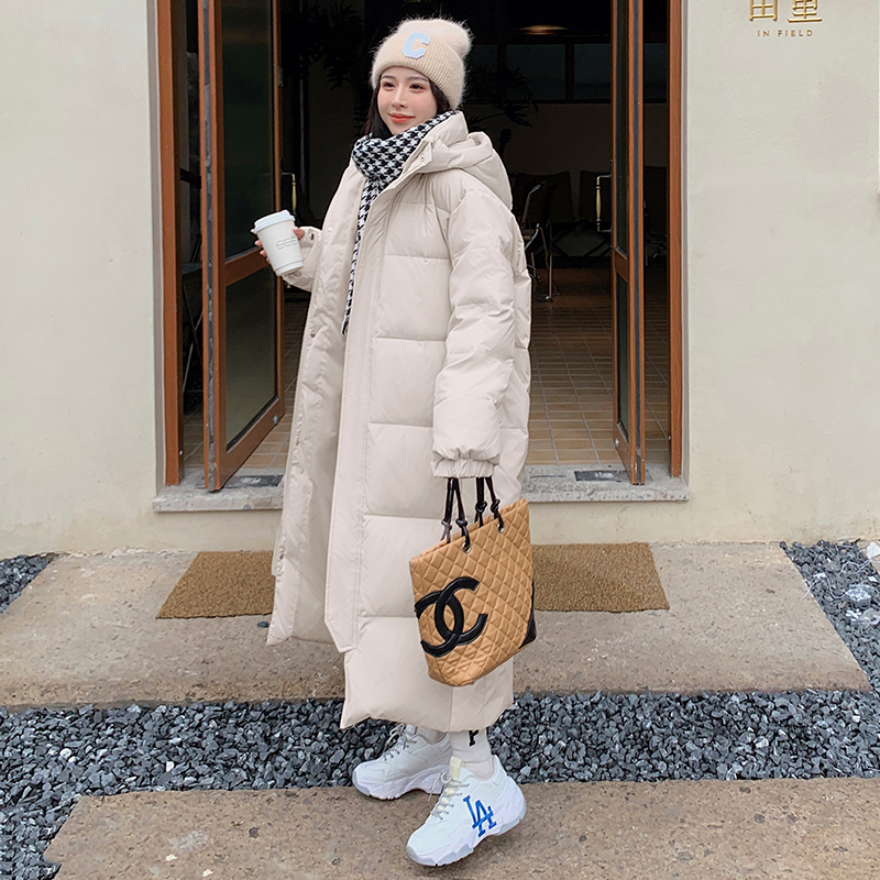 Long bread clothing exceed knee cotton coat for women