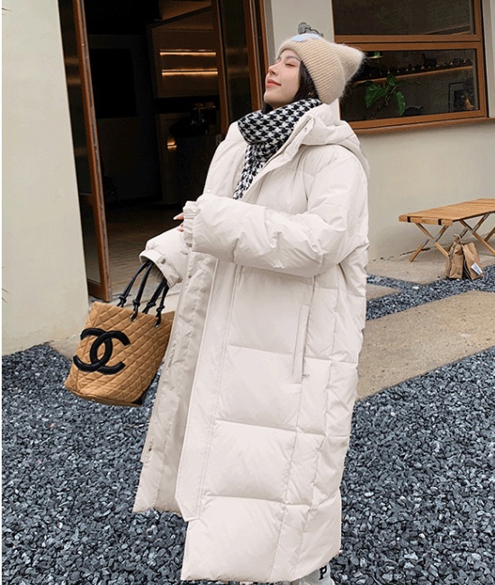 Long bread clothing exceed knee cotton coat for women