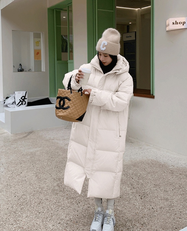 Long bread clothing exceed knee cotton coat for women