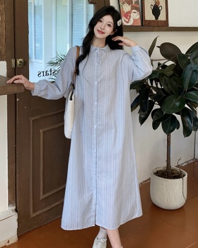 Stripe dress large yard shirt for women