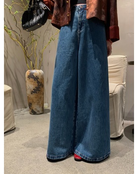 Large yard jeans autumn wide leg pants