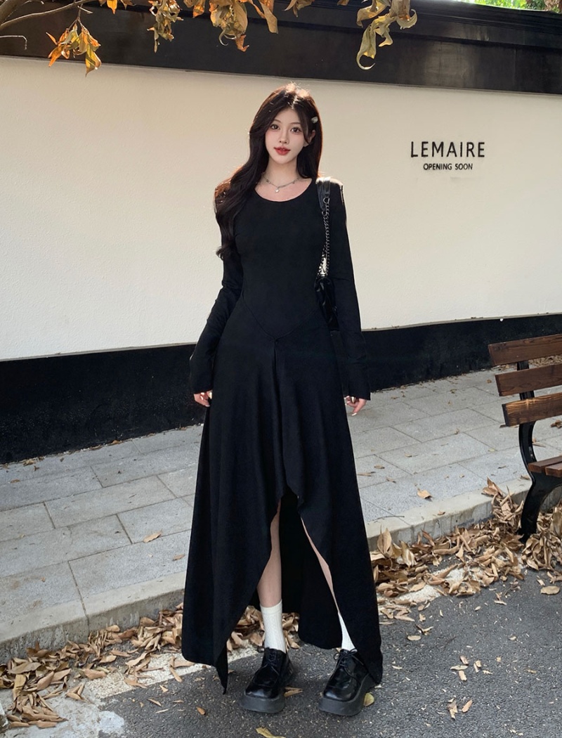 Large yard wear dress Hepburn style long dress for women