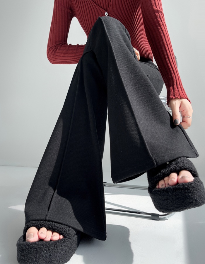 Micro speaker pants slim flare pants for women