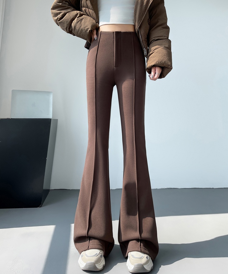 Micro speaker pants slim flare pants for women