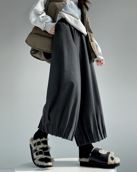 Autumn and winter pants wide leg pants for women