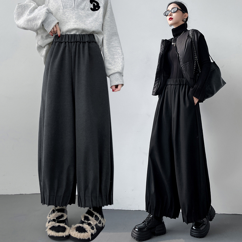 Autumn and winter pants wide leg pants for women